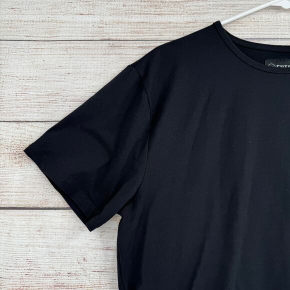 Cuts Curve Hem PYCA Pro T-Shirt Mens XL Black Stretch Short Sleeve - Picture 4 of 9